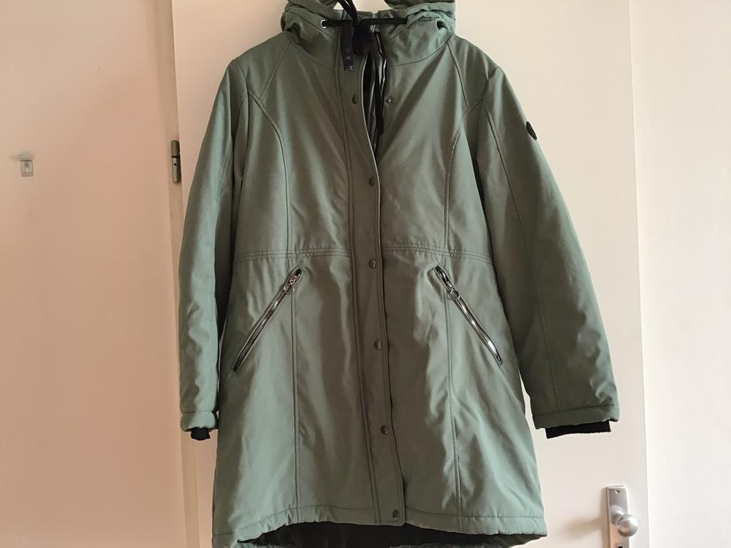 Parka herfst winter jas zacht groen zgan 40, Ophalen of Verzenden, Zo goed als nieuw, Maat 38/40 (M), Groen