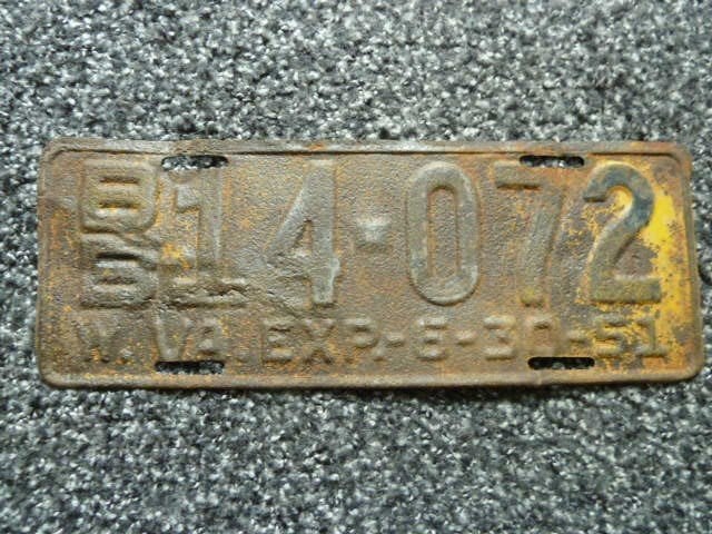 Kentekenplaat licenseplate West Virginia 51 USA, Verzenden, Gebruikt, Auto's