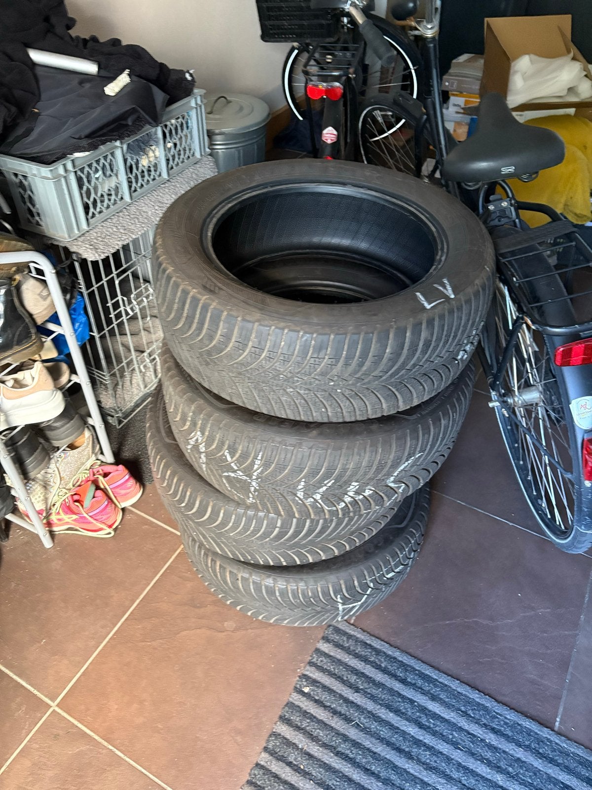 Set van 4 gebruikte winterbanden, Ophalen of Verzenden, Gebruikt