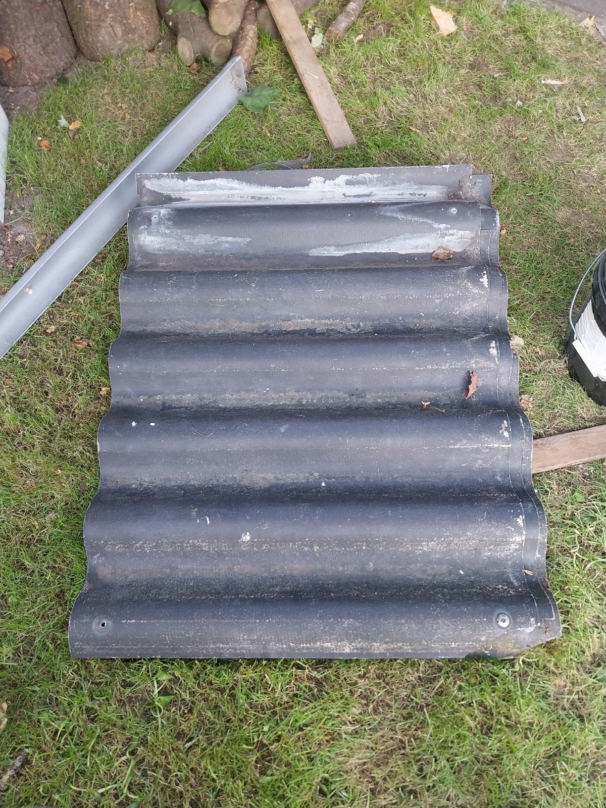 Gratis Golfplaten, Doe-het-zelf en Verbouw, Ophalen, Zwart, 15 m² of meer, Golfplaat