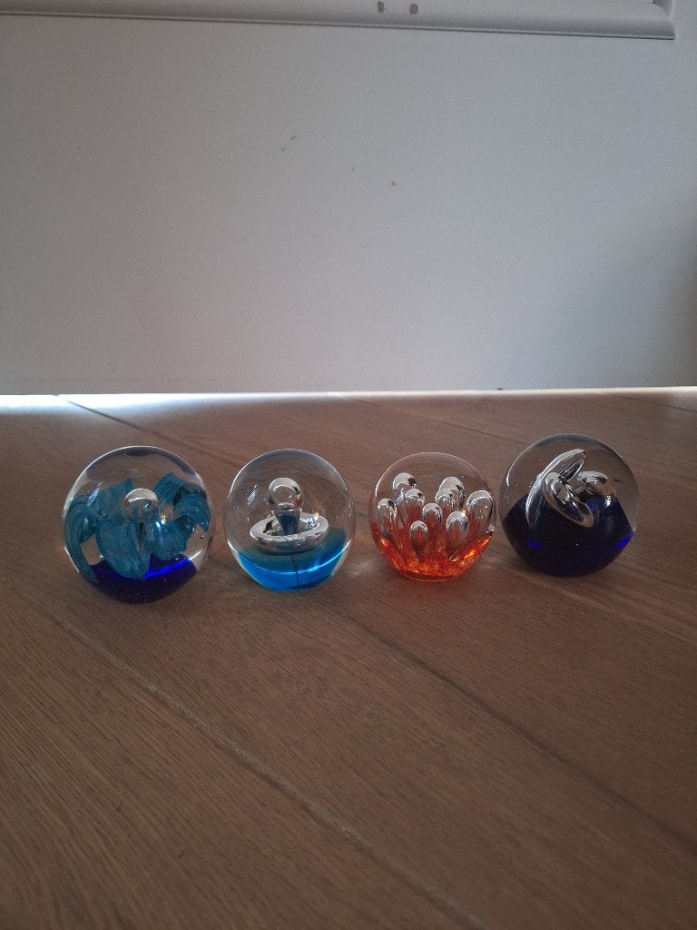 Glazen presse papier bollen, Ophalen of Verzenden