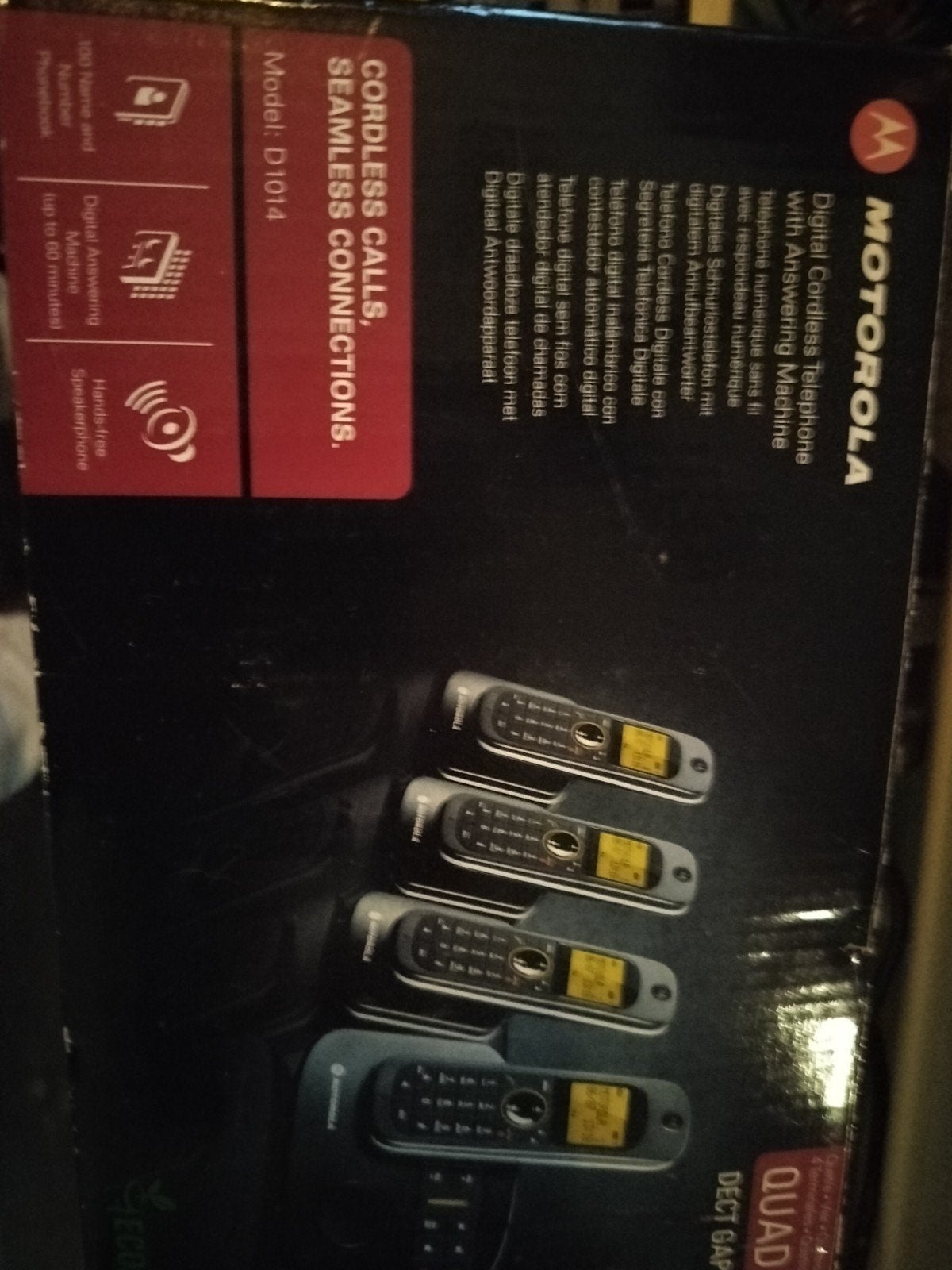 Motorola D1014 Draadloze Telefoon met Antwoordapparaat, Telecommunicatie, Vaste telefoons | Handsets en Draadloos, Ophalen of Verzenden