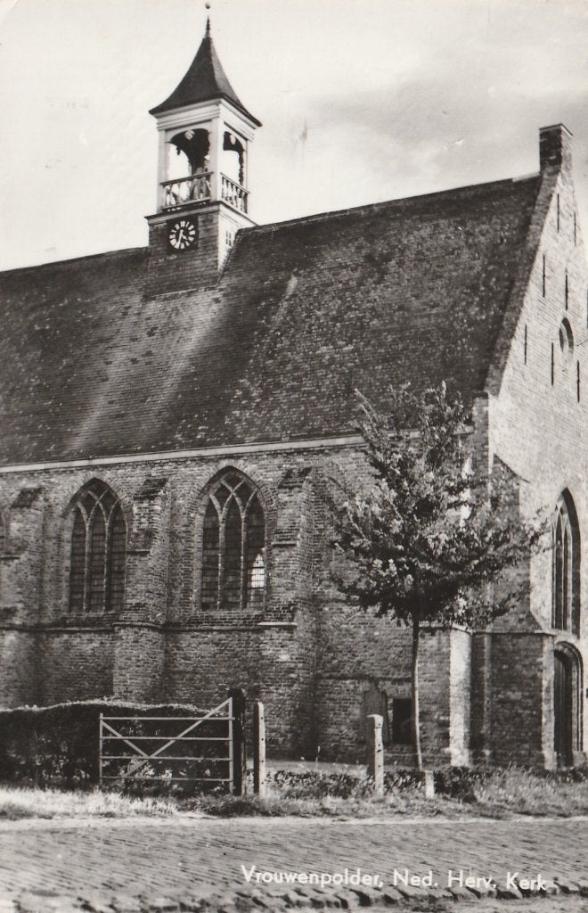 VROUWENPOLDER Ned. Herv. Kerk, Verzamelen, Verzenden, 1960 tot 1980, Gelopen, Zeeland