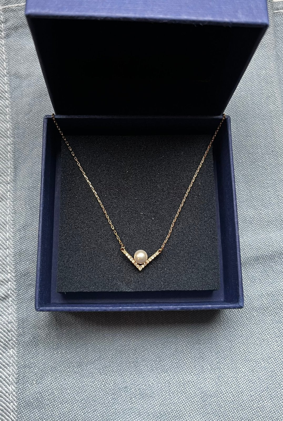 Swarovski ketting, Sieraden, Tassen en Uiterlijk, Ophalen of Verzenden, Zo goed als nieuw, Goud