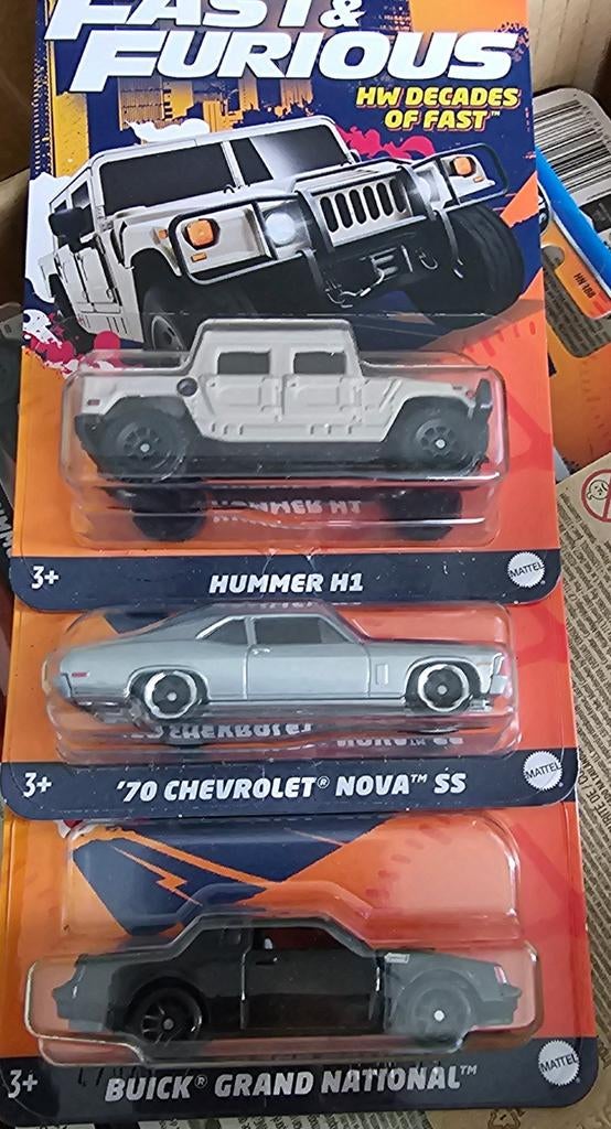 Hot Wheels Fast & Furious Decades of Fast Set (3 auto's), Nieuw, Ophalen of Verzenden, Service.nl@mattel.com, Mattel