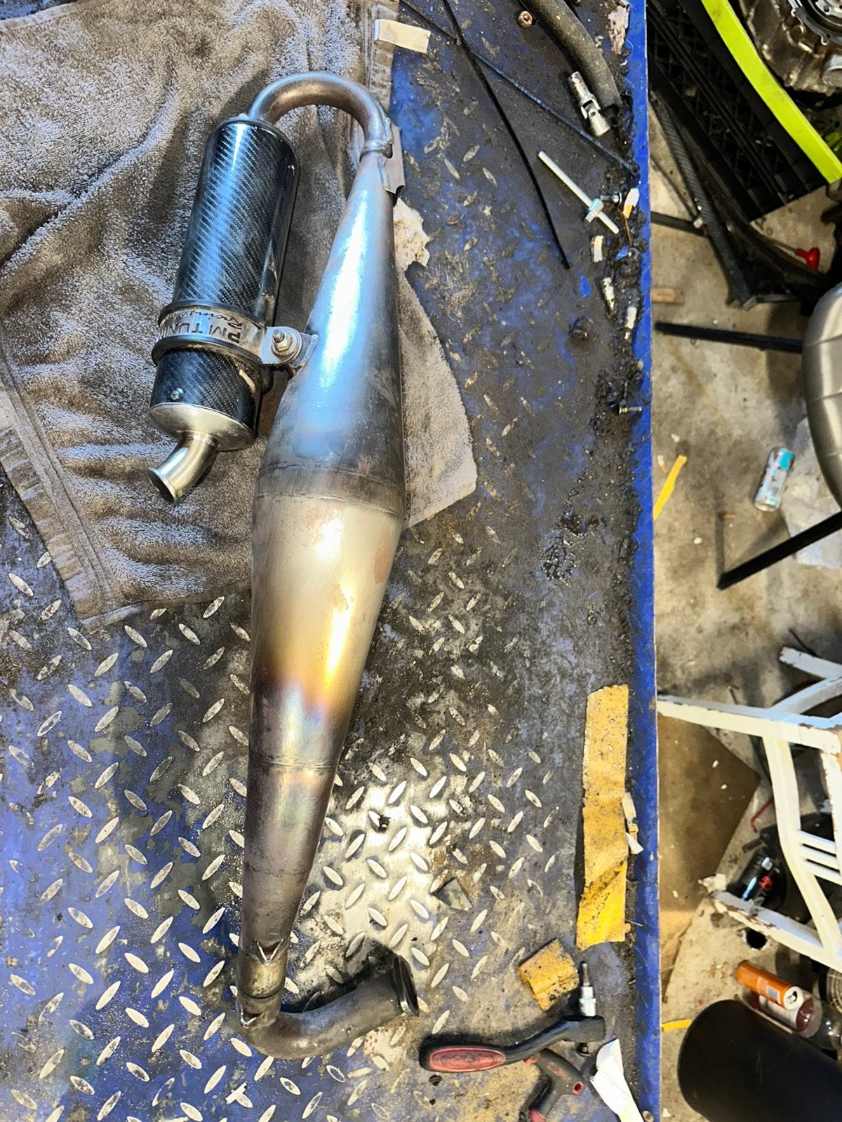 Pm tuning uitlaat 125/172/180/183 Pm52, Ophalen of Verzenden, Zo goed als nieuw, Uitlaat, Piaggio