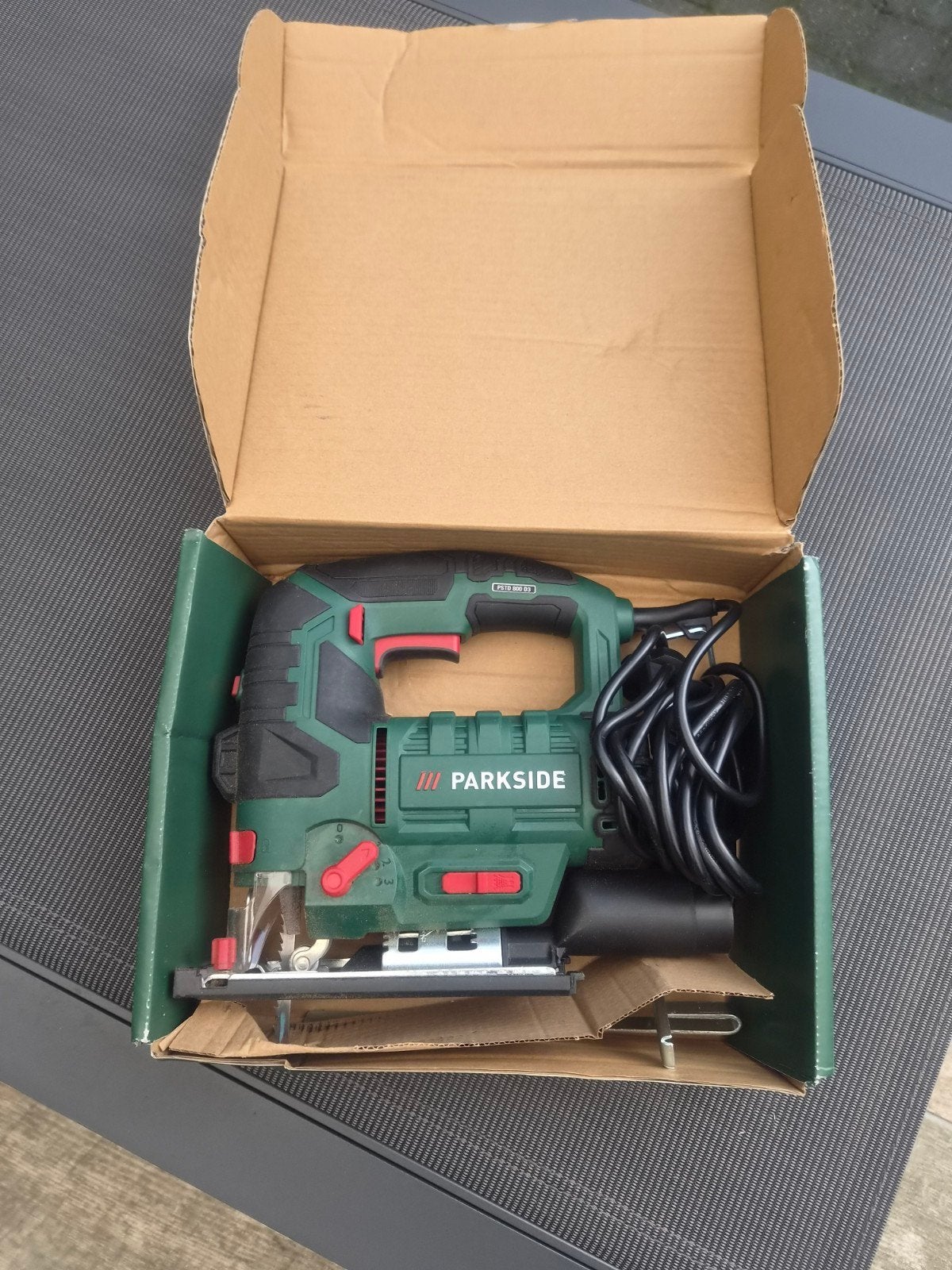 Parkside Decoupeerzaag PSTO 800 D3 - Zo goed als nieuw, Decoupeerzaag, 600 tot 1200 watt, Ophalen of Verzenden, 30 tot 70 mm