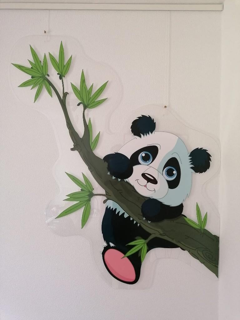 Panda schilderij op plexiglas voor kinderkamer, Ophalen