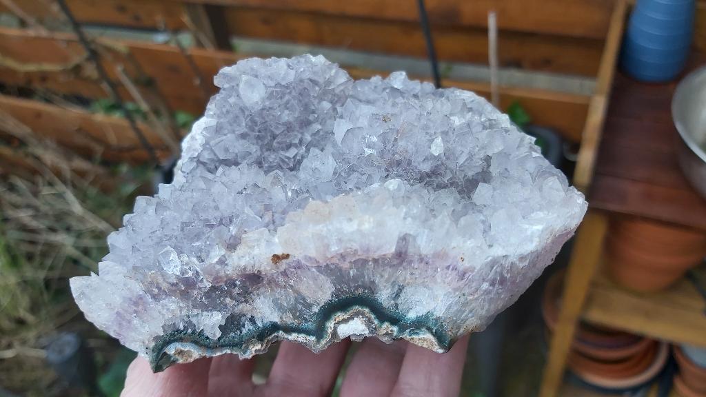 Am07 Groter stuk Amethyst Minas Gerais Brazilie #collectie, Verzamelen, Mineralen en Fossielen, Mineraal, Ophalen of Verzenden