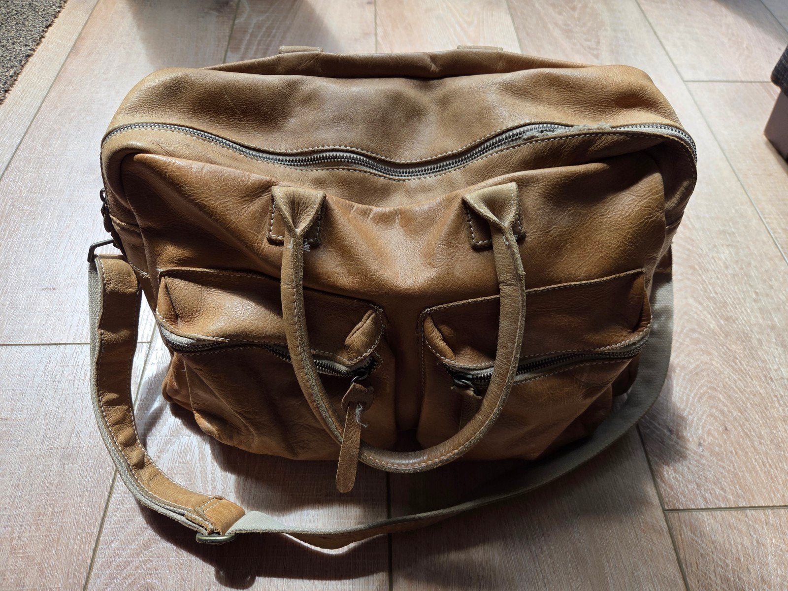 Cowboysbag Leren Handtas/Schoudertas - Gebruikt, Sieraden, Tassen en Uiterlijk, Tassen | Damestassen, Ophalen of Verzenden, Gebruikt