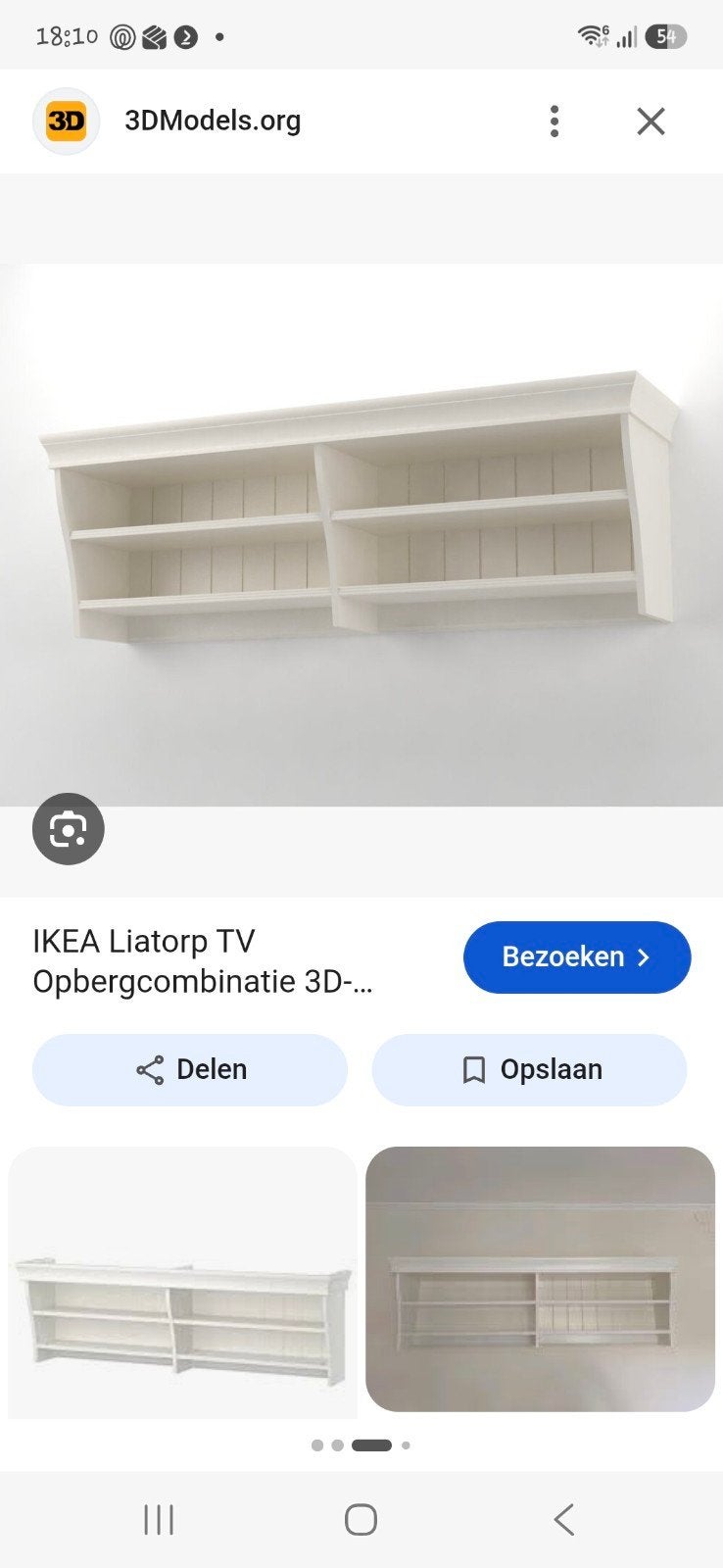 Ikea Liatorp wandmeubel, Ophalen, Gebruikt, Minder dan 150 cm, Minder dan 100 cm