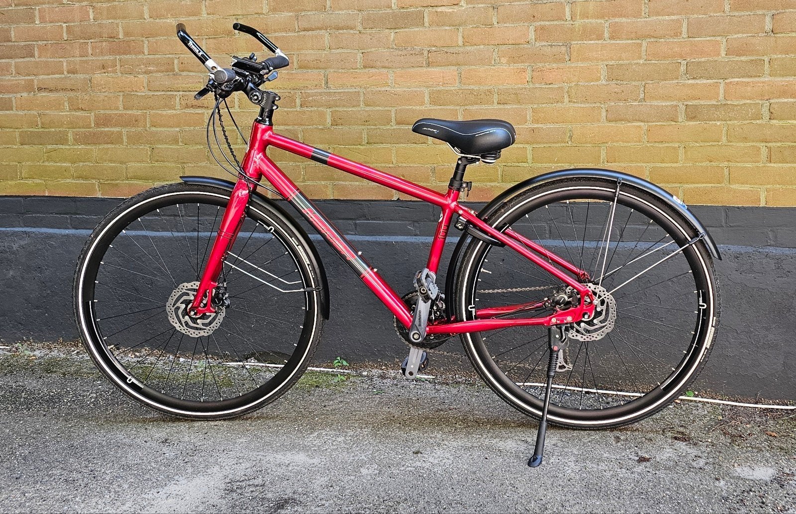 Prachtige Merida crossway urban 100 dark red/antracite 41 cm, Ophalen, Zo goed als nieuw, Overige merken, Versnellingen