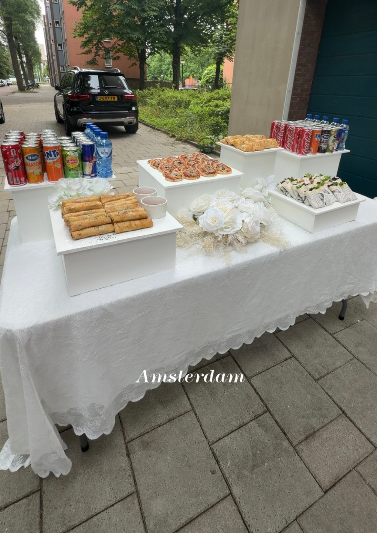 Hapjesbuffet, Ophalen of Verzenden, Zo goed als nieuw, Rechthoek