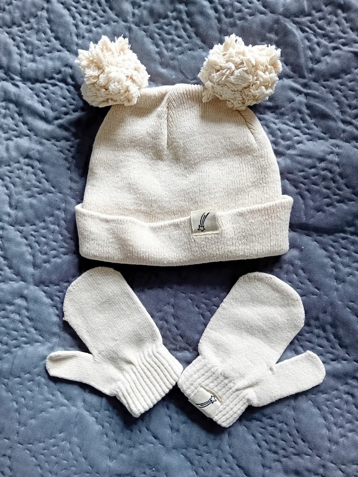Muts en wanten setje voor baby's (1-3 maanden), Kinderen en Baby's, Ophalen of Verzenden, Zo goed als nieuw, Jongetje of Meisje