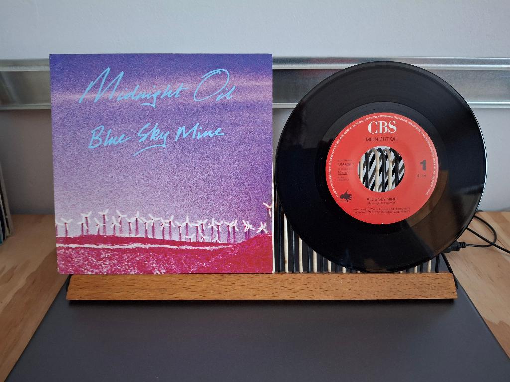 Midnight Oil-Blue sky mine(769) 2 euro vaste prijs, Cd's en Dvd's, Vinyl Singles, 7 inch, Single, Ophalen of Verzenden, Zo goed als nieuw
