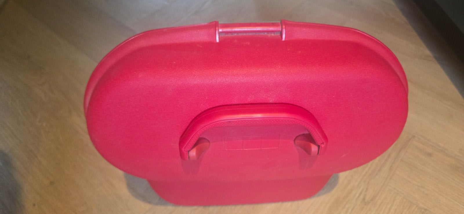 Vintage Samsonite Beautycase - Hardcase - Rood, Sieraden, Tassen en Uiterlijk, Ophalen, Gebruikt, Rood, Hardcase