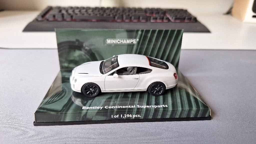 1:43 Bentley Continental Supersports -  Minichamps, Hobby en Vrije tijd, Ophalen of Verzenden, Zo goed als nieuw, Auto, MiniChamps