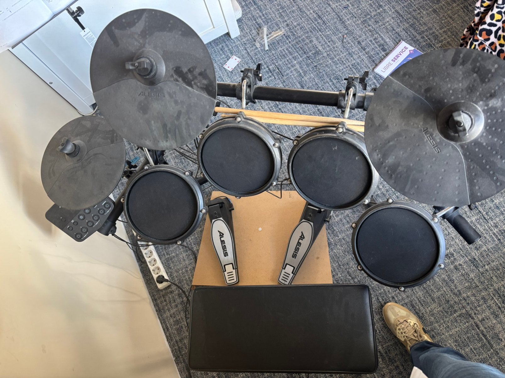 Alesis Turbo elektronisch drumstel, Ophalen of Verzenden, Gebruikt, Overige merken, Elektronisch
