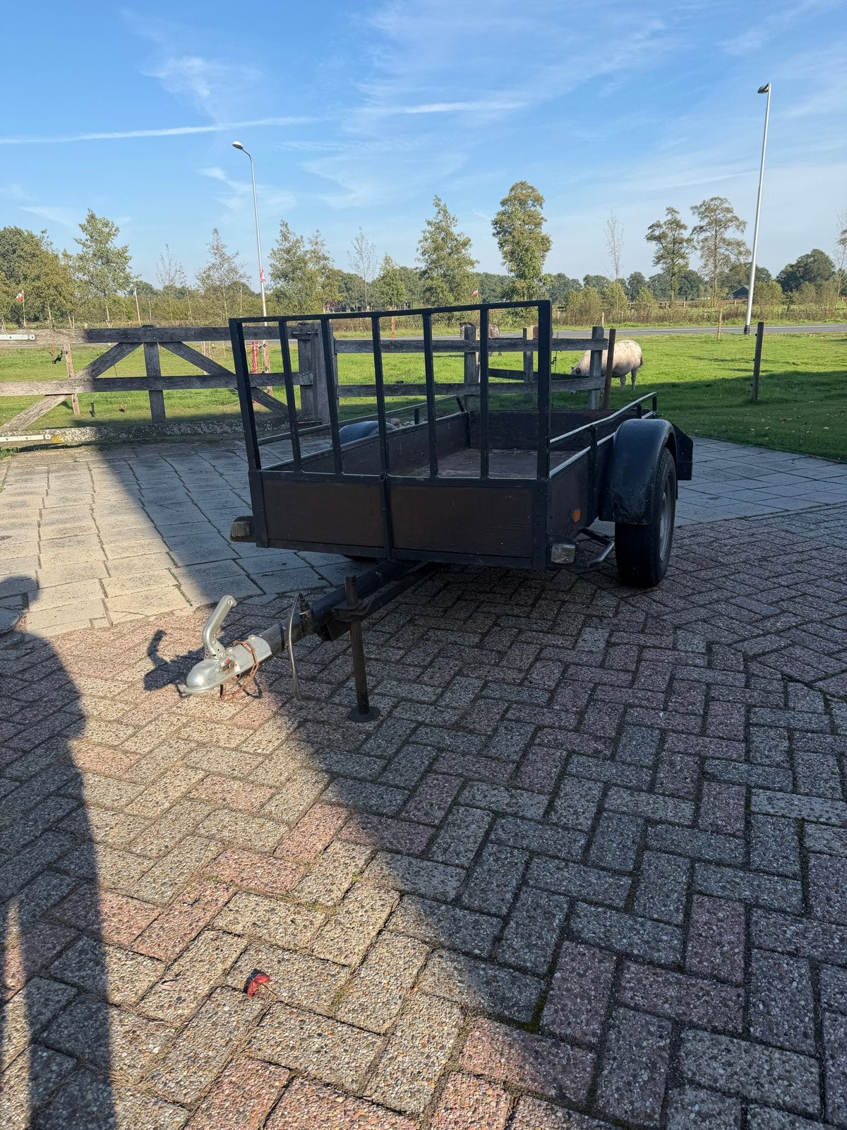aanhanger met hoge reling, Ophalen, Gebruikt