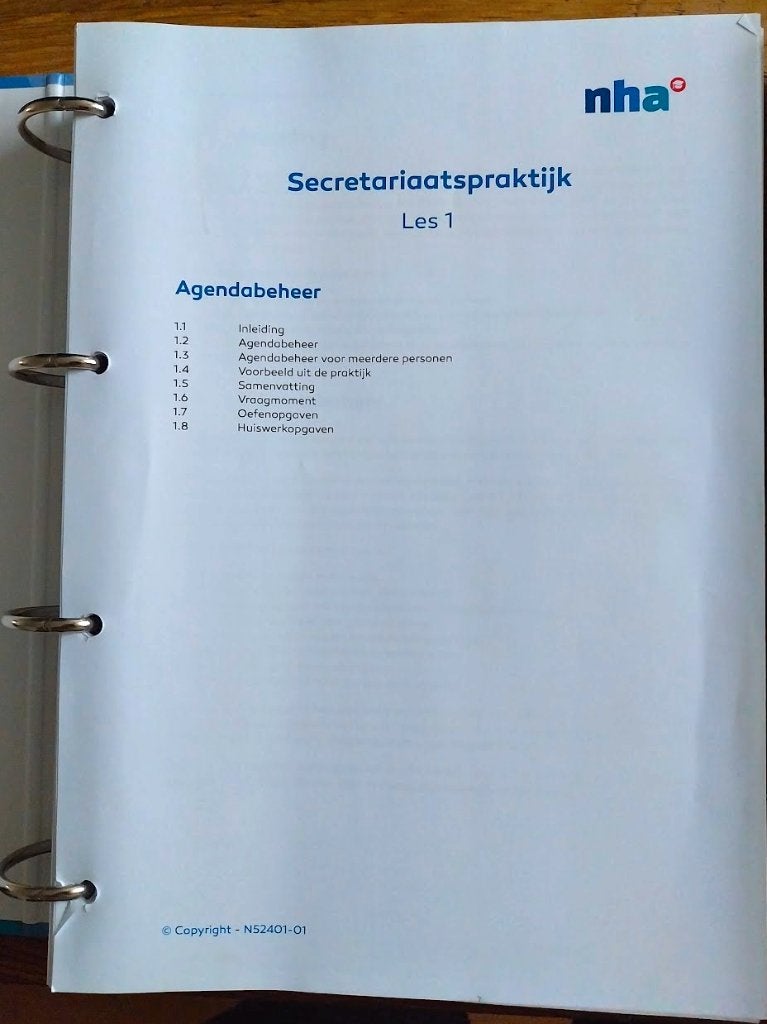 NHA Management Assistent Opleiding Studie Cursus MBO, Boeken, NHA, Ophalen of Verzenden, Zo goed als nieuw, MBO