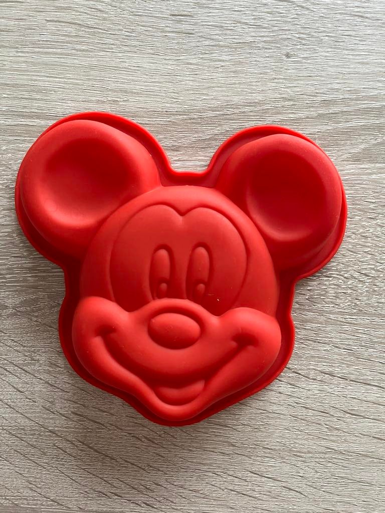 Siliconen bakvorm Mickey Mouse, Ophalen of Verzenden, Zo goed als nieuw, Taarten, Bakvorm