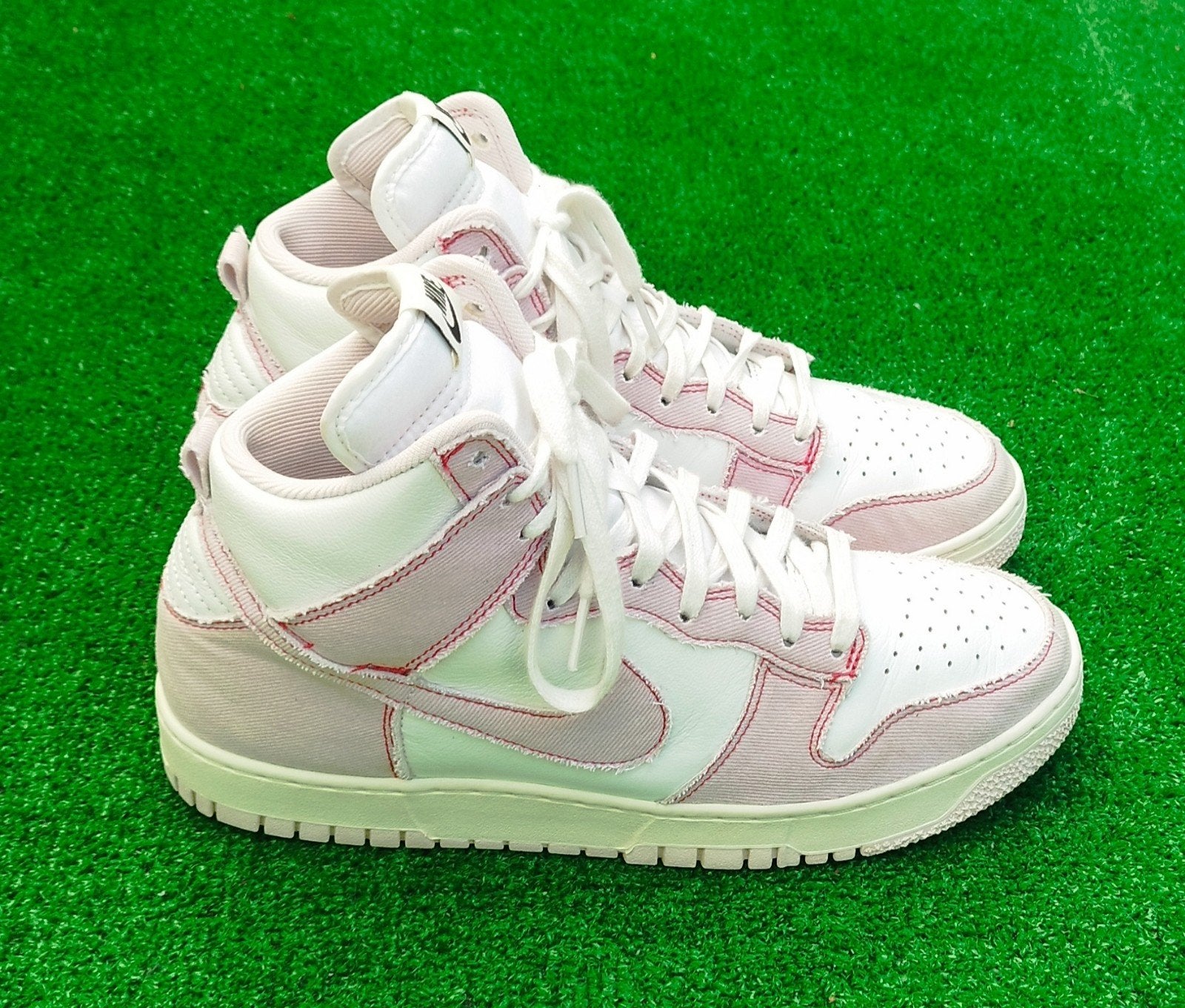 Nike Dunk High 1985 Pink Denim - Maat 44 - Zo goed als nieuw, Overige kleuren, Nike, Ophalen of Verzenden, Nike