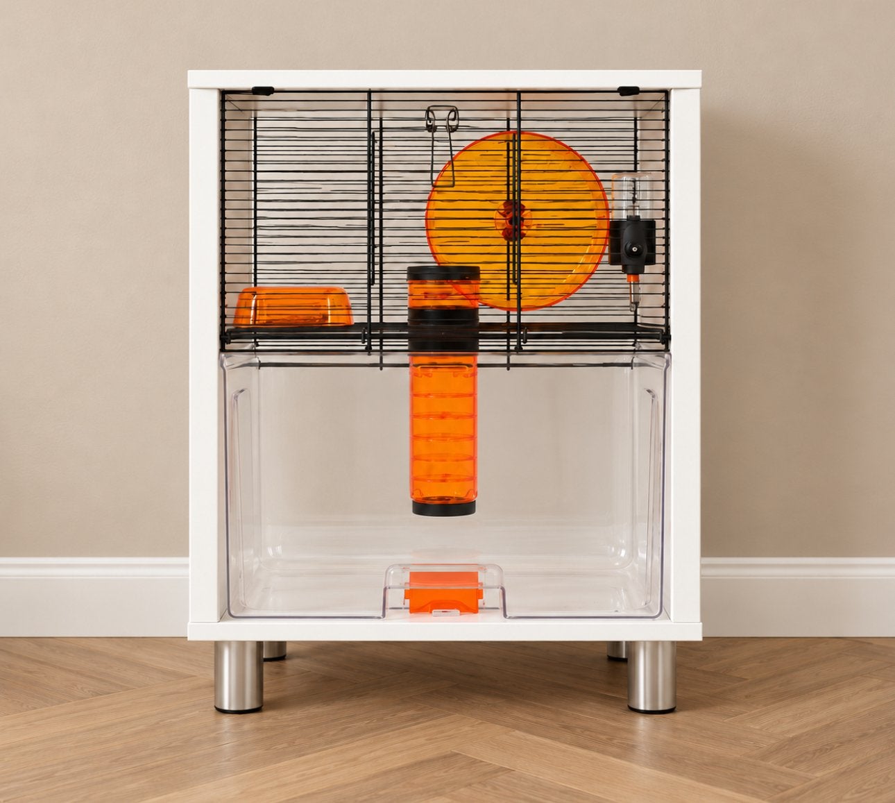 Luxe hamsterkooi ‘Omlet Qute’, Kooi, Minder dan 75 cm, Zo goed als nieuw, Hamster