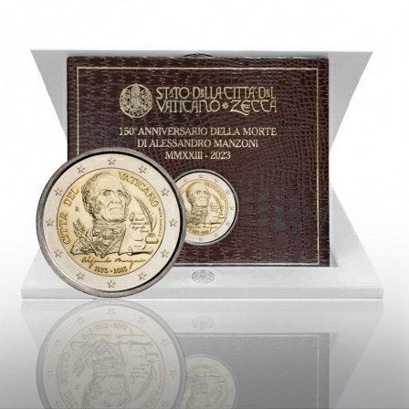 2 euro Vaticaan 2023 - Alessandro Manzoni (BU), Ophalen of Verzenden, Vaticaanstad, 2 euro, Setje