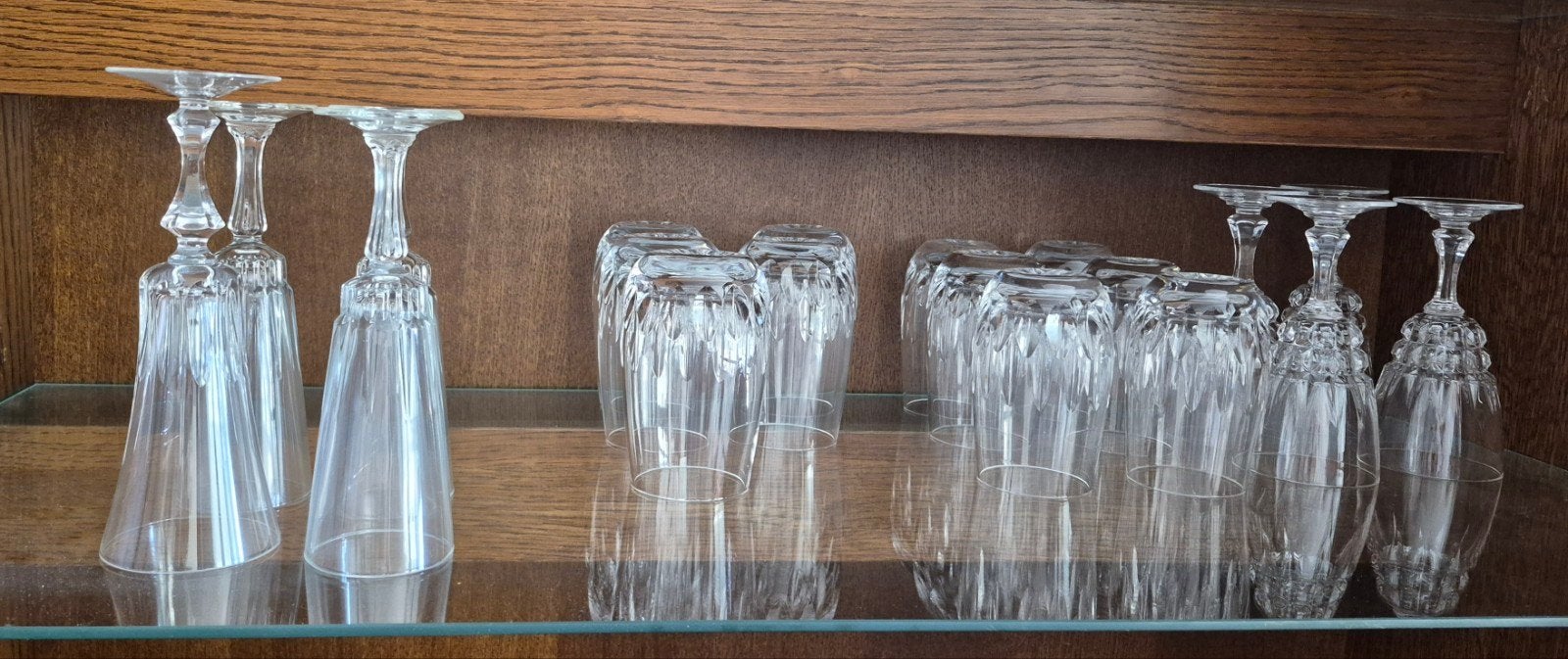 Diverse kristallen glazen., Antiek en Kunst, Antiek | Glas en Kristal, Ophalen
