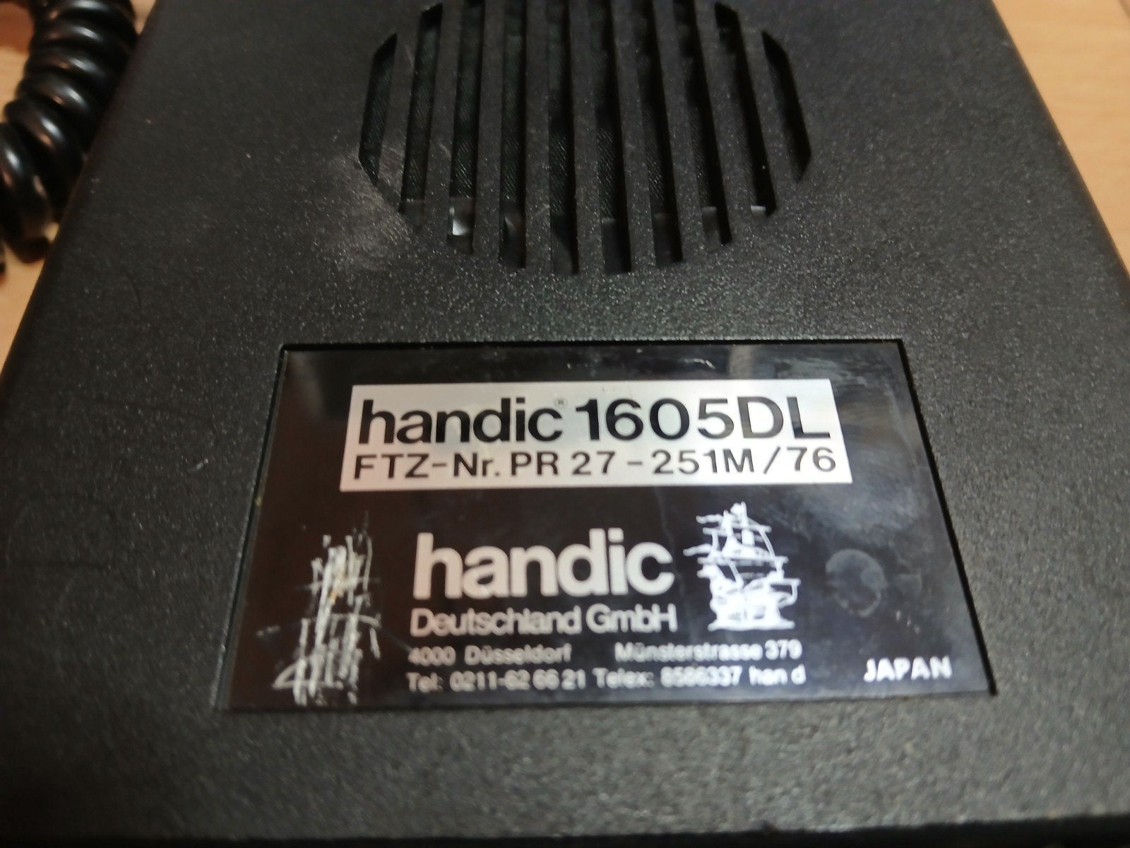 Handic 1605DL CB Radio - Werkt, geluid en vermogen, Telecommunicatie, Ophalen of Verzenden, Gebruikt