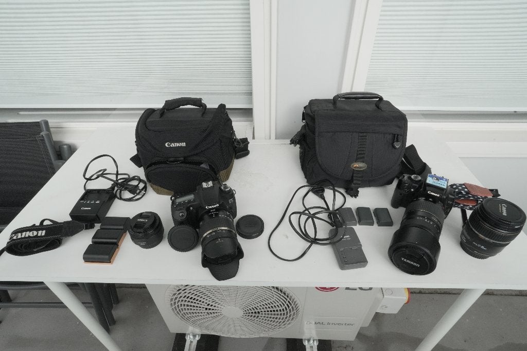 Canon 60D en 400D met diverse lenzen, Audio, Tv en Foto, Fotocamera's Digitaal, Gebruikt, Spiegelreflex, Canon, 18 megapixels