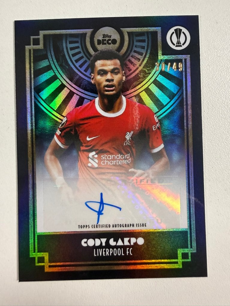 LEES!! Cody Gakpo /49 AUTO Deco 2023-24, Ophalen of Verzenden, Nieuw, Buitenlandse clubs, Poster, Plaatje of Sticker