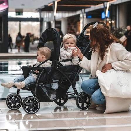 Deryan Elena Duo Buggy - Dubbele Buggy - Compact - Zwart, Ophalen of Verzenden, Zo goed als nieuw, Overige merken, Verstelbare rugleuning