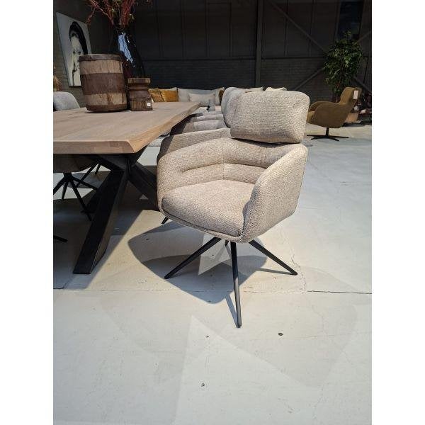 Anita stoel in Aragon zand nu voor €199,- per stuk, Huis en Inrichting, Ophalen of Verzenden, Nieuw, Metaal, Vijf, Zes of meer stoelen