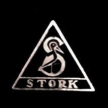 Stork speld- zwart emaille, Verzamelen, Speldjes, Pins en Buttons, Verzenden, Nieuw, Merk, Speldje of Pin