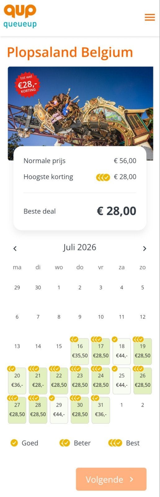 Plopsaland Belgium tot €28 kortingsvoucher, Kortingsbon, Pretpark