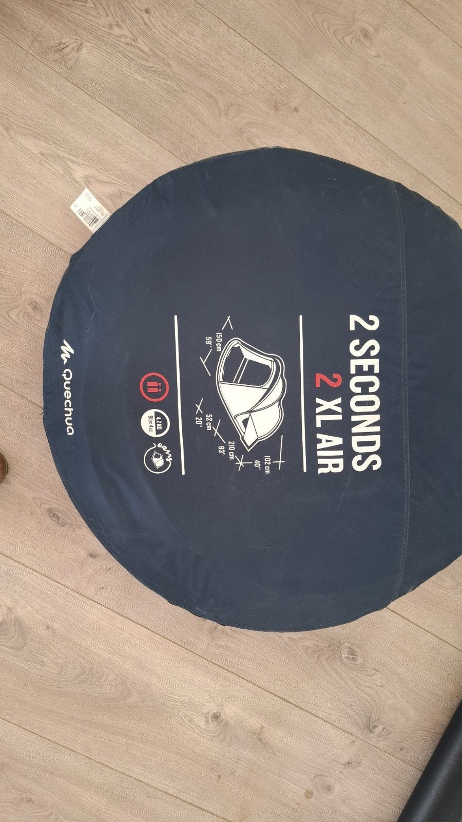 Quechua 2 Seconds 2 XL Air Tent - Snel op te zetten, Ophalen, Zo goed als nieuw, Tot en met 2