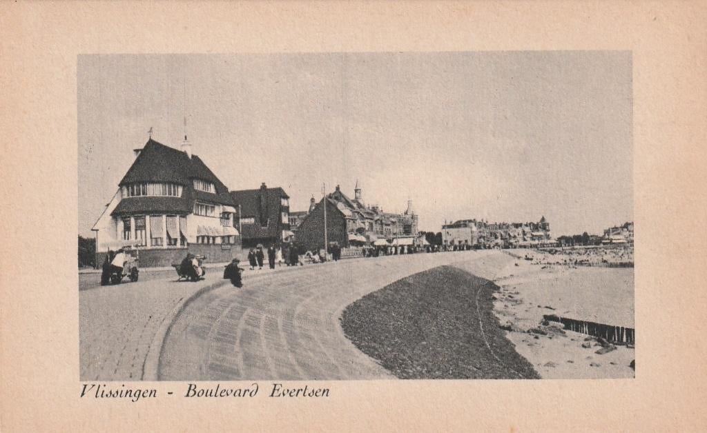 VLISSINGEN Boulevard Evertsen, Verzenden, 1920 tot 1940, Ongelopen, Zeeland