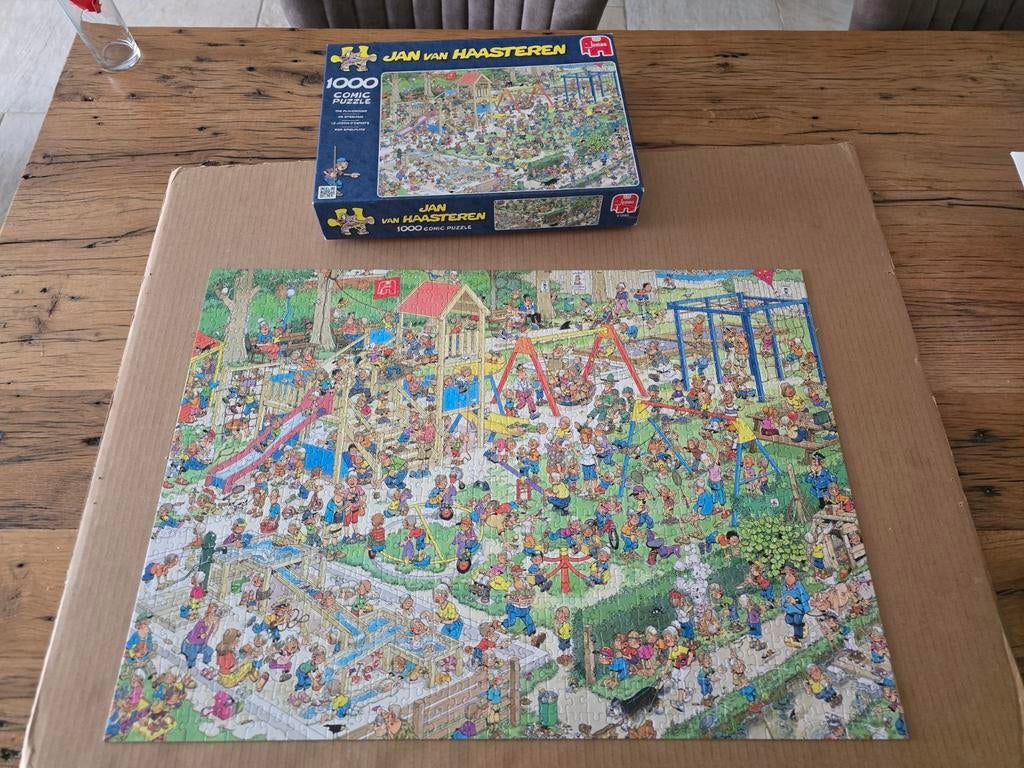 Te koop Jan van Haasteren puzzel 1000 stukjes De Speeltuin n, Ophalen of Verzenden, 500 t/m 1500 stukjes, Zo goed als nieuw, Legpuzzel