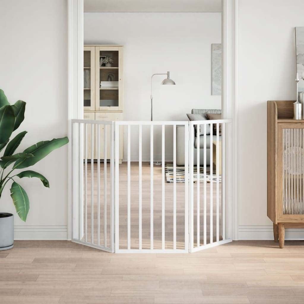 Hondenhek opvouwbaar wit 3 panelen 150 cm GRATIS VERZENDING, Verzenden, Nieuw, Nvt, Nvt