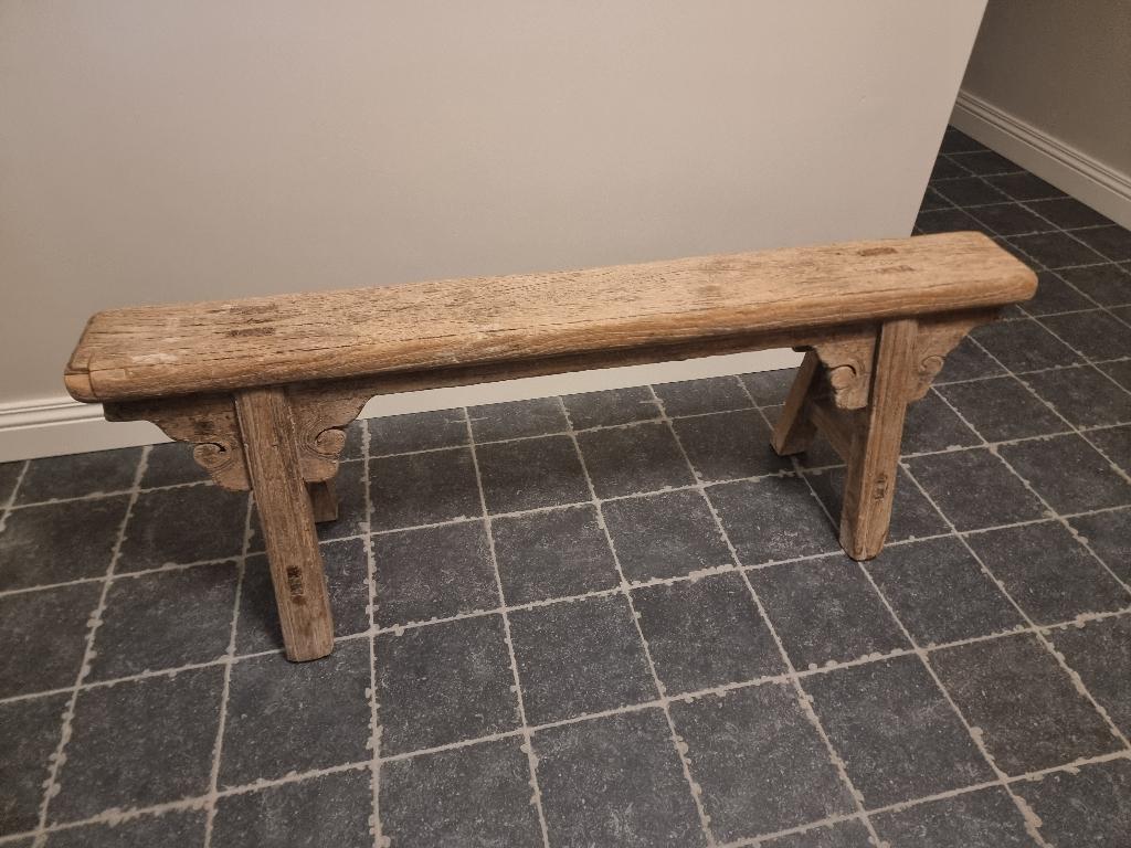 Houten bank, Ophalen, Zo goed als nieuw, Hout, Minder dan 150 cm