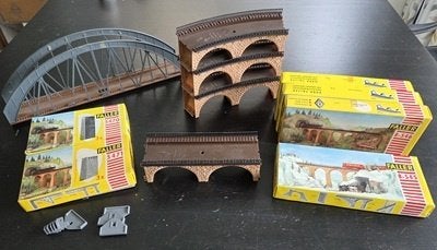 modeltrein Faller viaductdelen, Gelijkstroom of Wisselstroom, Brug, Tunnel of Gebouw, Nieuw, Analoog