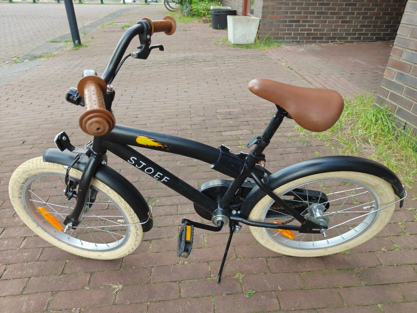 sjoef jongens fiets, Fietsen en Brommers, Ophalen, Terugtraprem, Gebruikt, Staal