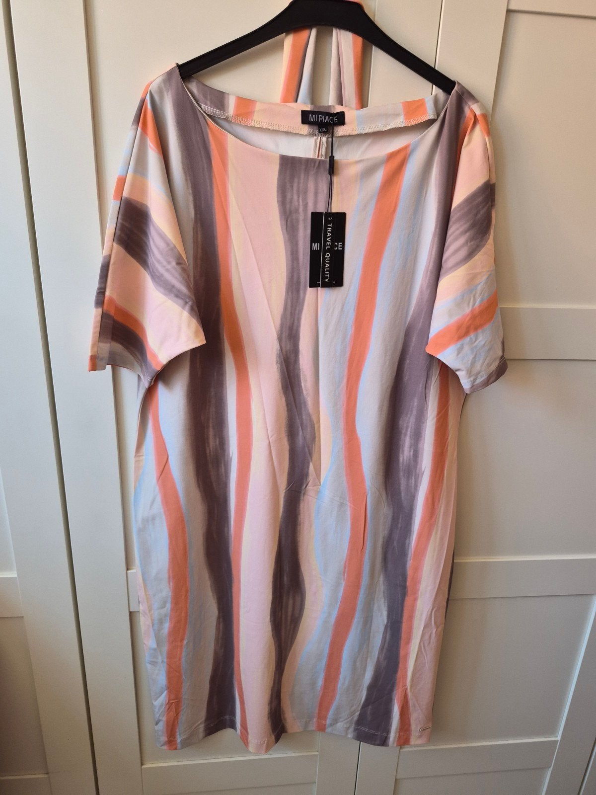 Mi Piace Travelstof Jurk XXL, Mi Piace, Beige, Maat 46/48 (XL) of groter, Nieuw