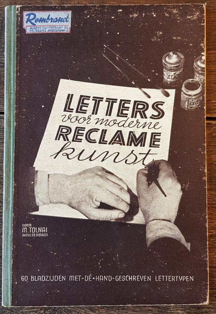 Letters voor moderne reclamekunst - M. Tolnai - 1941, Ophalen of Verzenden, Marcel Tolnai