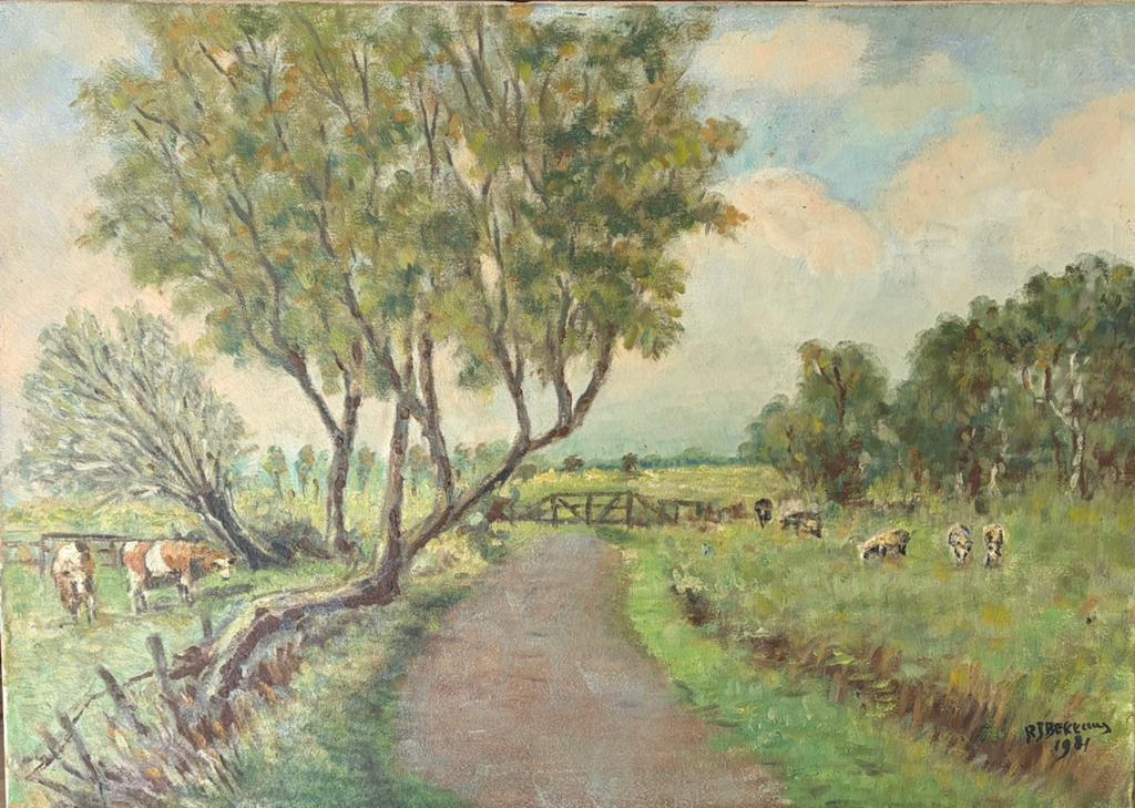 RJ Bekkering (Roel Bekkering) Schilderij, Antiek en Kunst, Ophalen of Verzenden