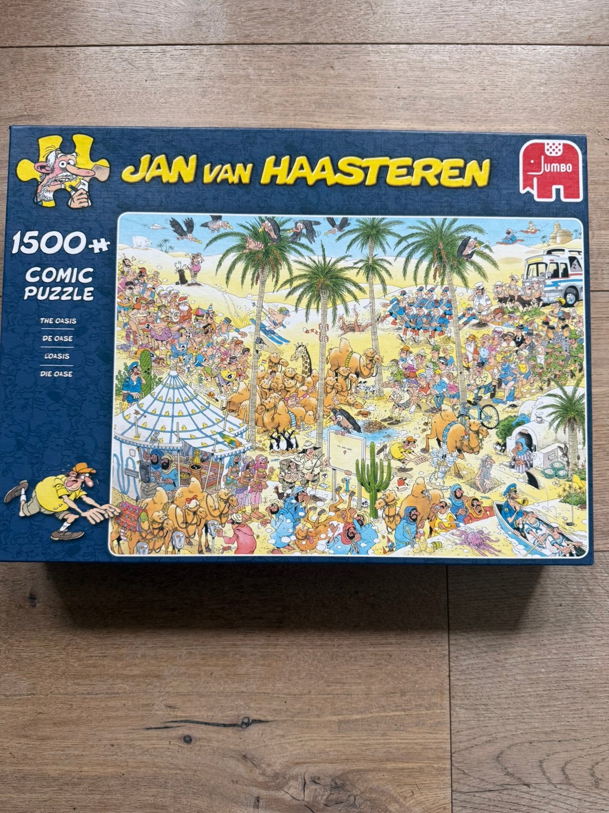 Puzzel ‘de Oase’ Jan van Haasteren, Ophalen, 500 t/m 1500 stukjes, Zo goed als nieuw, Legpuzzel