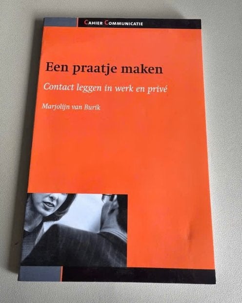Boek Marjolein van Burik - Een praatje maken, Ophalen of Verzenden, Zo goed als nieuw, Marjolein van Burik