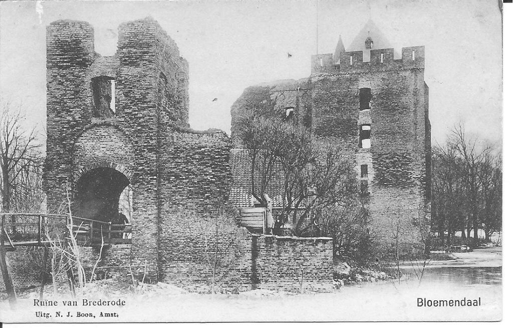 Ruïne van Brederode  Bloemendaal, Ophalen of Verzenden, Voor 1920, Ongelopen, Noord-Holland