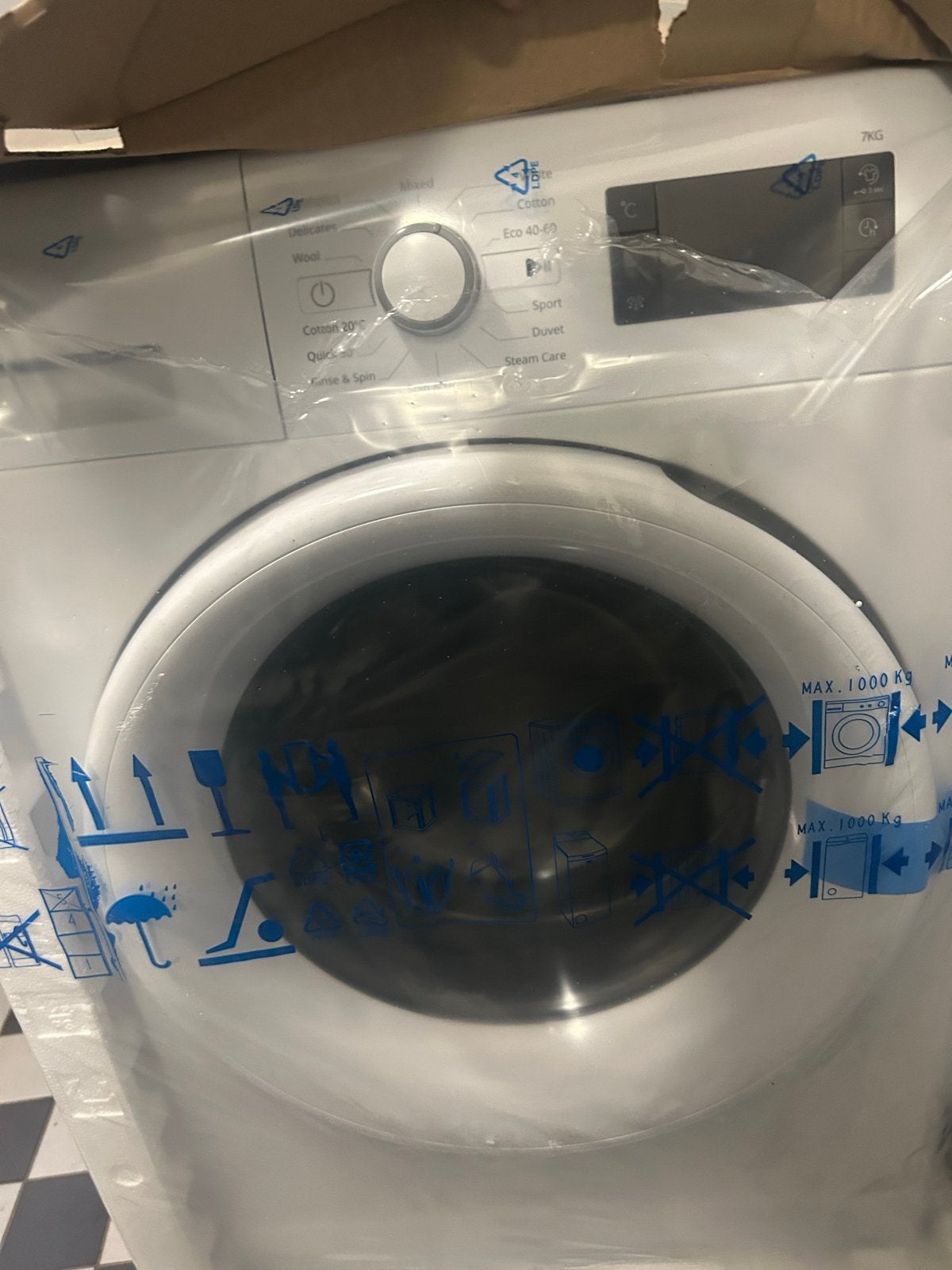 Voorlaad wasmachine - 7kg, Witgoed en Apparatuur, Wasmachines, Zo goed als nieuw, Voorlader, 6 tot 8 kg, 85 tot 90 cm, 1200 tot 1600 toeren